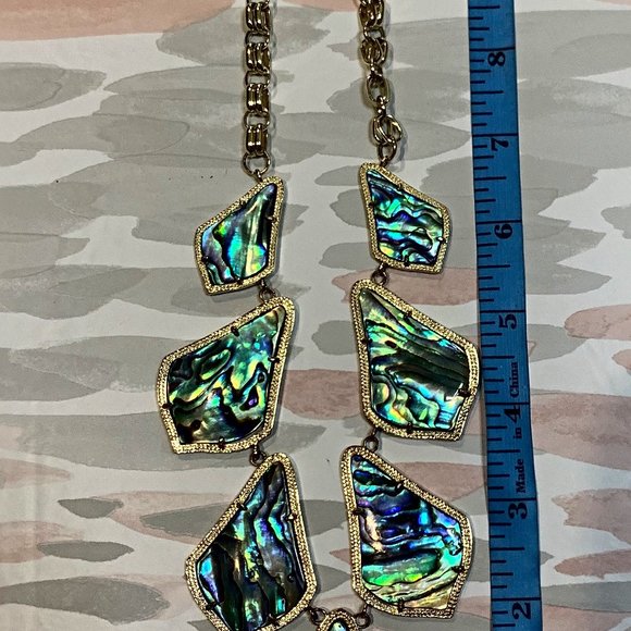 Kendra Scott Kensey - Abalone Shell Bib Necklace - Picture 7 of 9